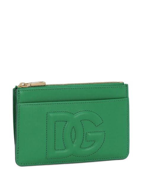 Dolce & Gabbana logo-embossed zip purse - Green - zdjęcie produktu nr 2