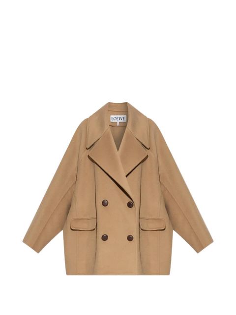 LOEWE double-breasted button coat - Brown - zdjęcie produktu nr 1