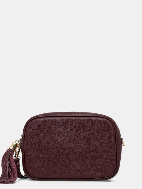 Answear.LAB torebka skórzana kolor bordowy - zdjęcie produktu nr 1