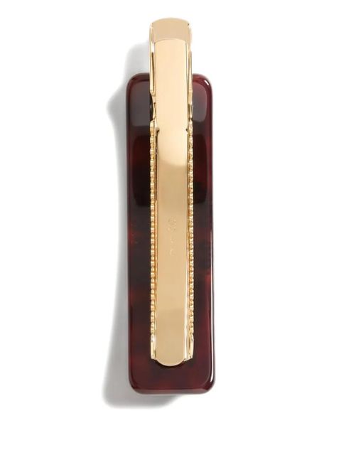 Valentino Garavani cherry-embellished hair clip - Brown
