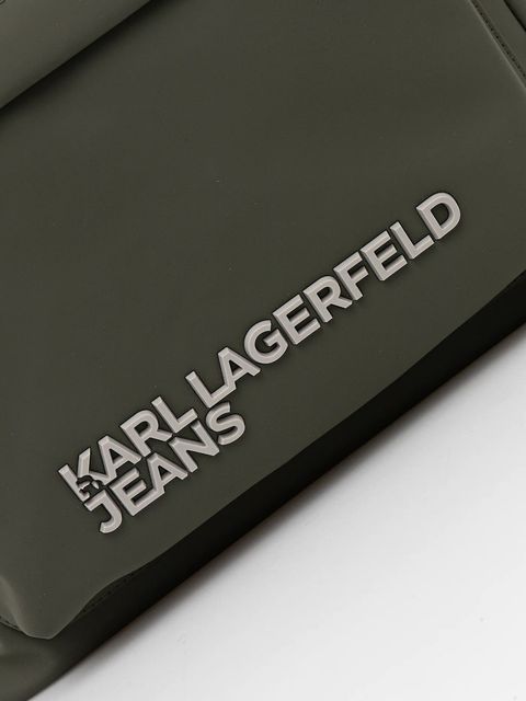 Karl Lagerfeld Jeans plecak kolor zielony duży gładki A3M30246 - zdjęcie produktu nr 2