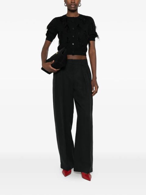 TWINSET feather cardigan - Black - zdjęcie produktu nr 2