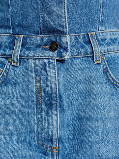 Givenchy denim shirt-collar jumpsuit - Blue