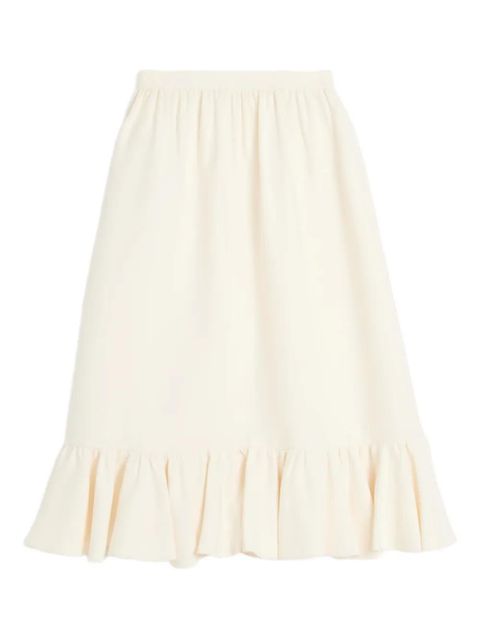 Valentino Garavani crepe midi skirt - Neutrals - zdjęcie produktu nr 1