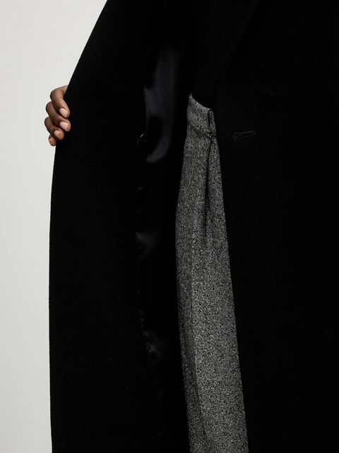 Marella płaszcz z wełną kolor czarny 2523016082200