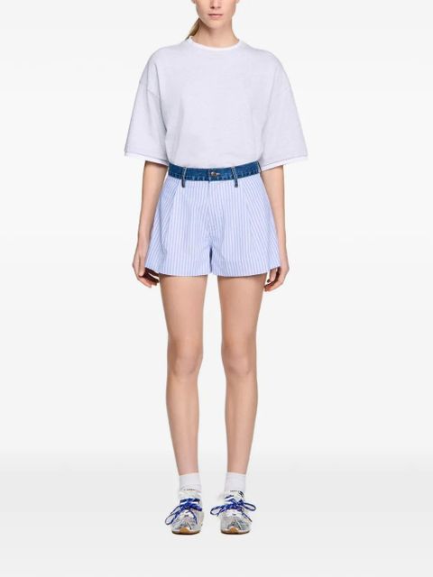 SANDRO striped-pattern shorts - White - zdjęcie produktu nr 2