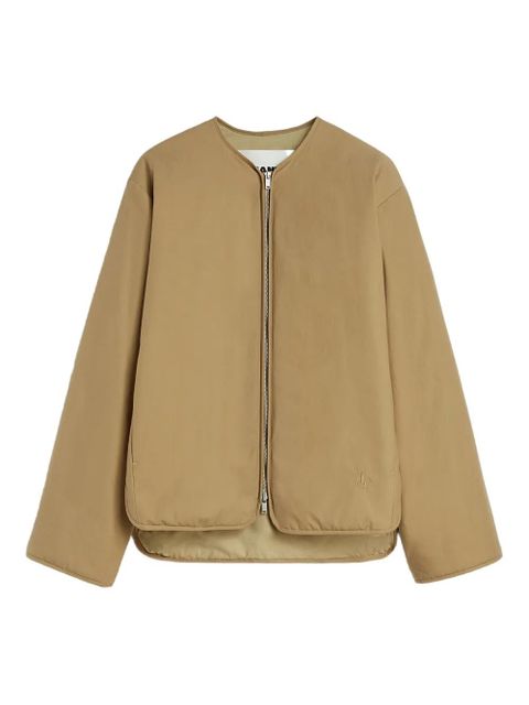 Jil Sander logo-embroidered jacket - Brown - zdjęcie produktu nr 1
