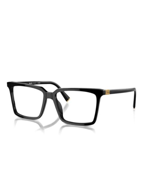 Miu Miu Eyewear 08XV rectangle- frame glasses - Black