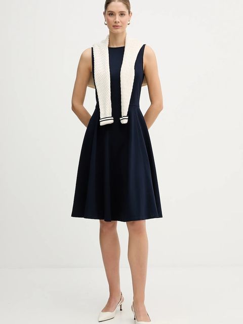 Lauren Ralph Lauren sukienka kolor granatowy mini rozkloszowana 200980935 - zdjęcie produktu nr 2