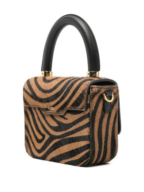 AMIRI micro MA Zebra tote bag - Brown - zdjęcie produktu nr 2