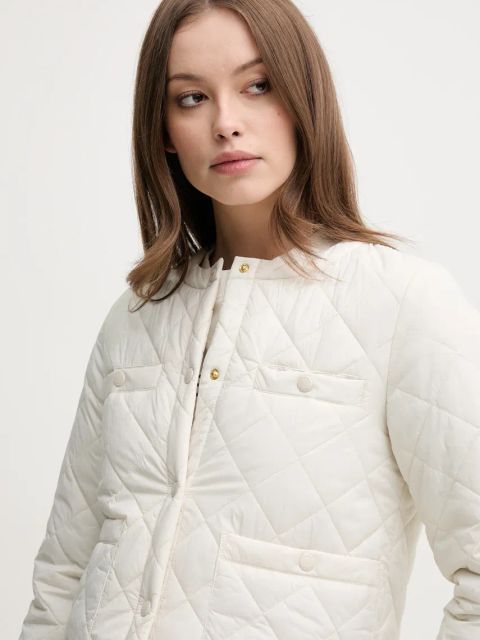 Geox kurtka AMBEL kolor beżowy przejściowa W5520G T3132