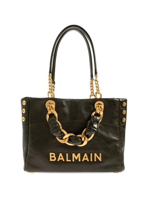 Balmain 1945 Soft chain-strap tote bag - Black - zdjęcie produktu nr 1