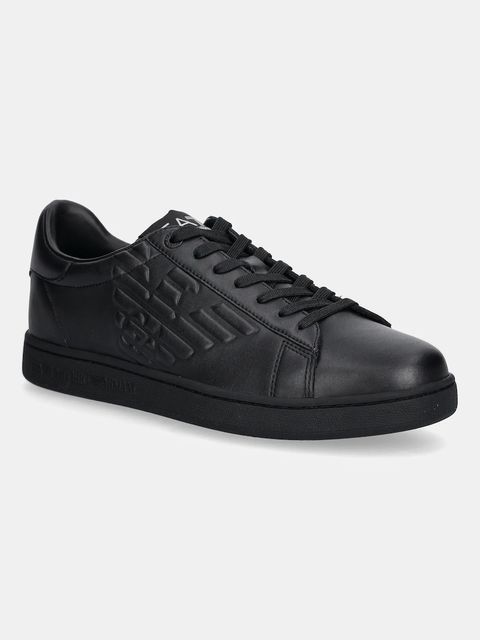 EA7 Emporio Armani sneakersy skórzane kolor czarny AF10848.7X000331 - zdjęcie produktu nr 1
