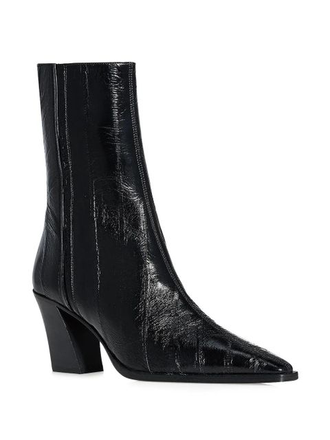 Aquazzura 70mm Francoise pointed-toe ankle boots - Black