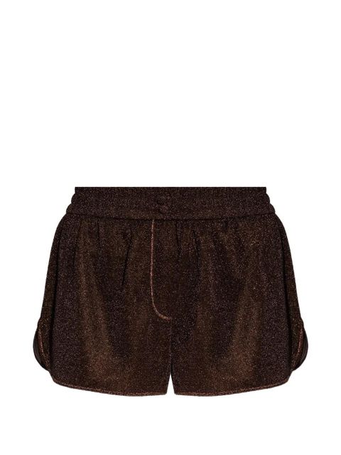 Oséree lurex shorts - Brown - zdjęcie produktu nr 1