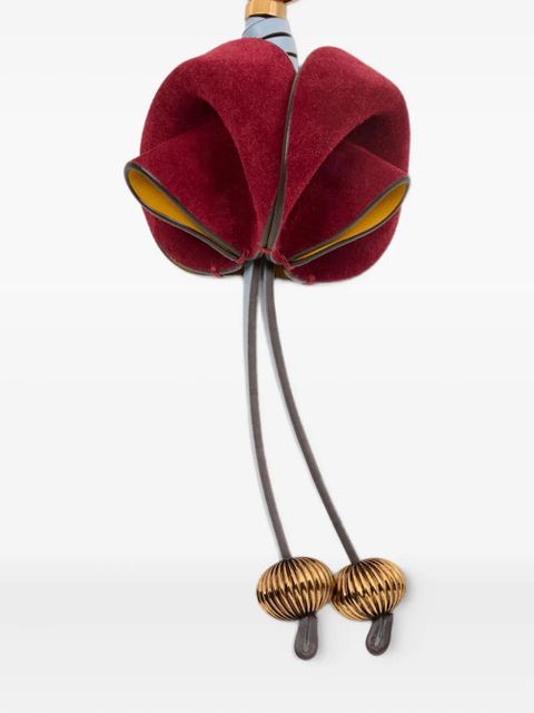 ETRO flower leather charm - Yellow