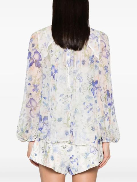 ZIMMERMANN Natura floral-print blouse - White