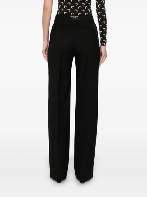 Marine Serre straight-leg trousers - Black