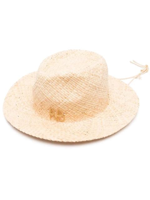 Ruslan Baginskiy pearl-embellished fedora hat - Neutrals - zdjęcie produktu nr 1