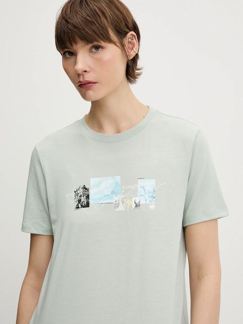 Mammut t-shirt sportowy Mountain damski kolor zielony 1017-06510