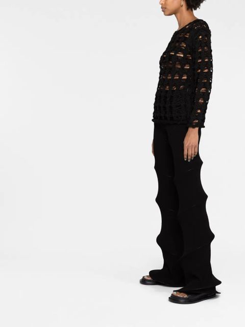 Comme Des Garçons open-knit jumper - Black