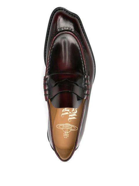 Vivienne Westwood leather penny loafers - Red
