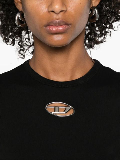 Diesel T-Uncutie-Long-Od T-shirt - Black