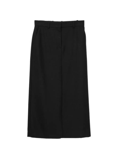 TOTEME low-waist straight skirt - Black - zdjęcie produktu nr 1