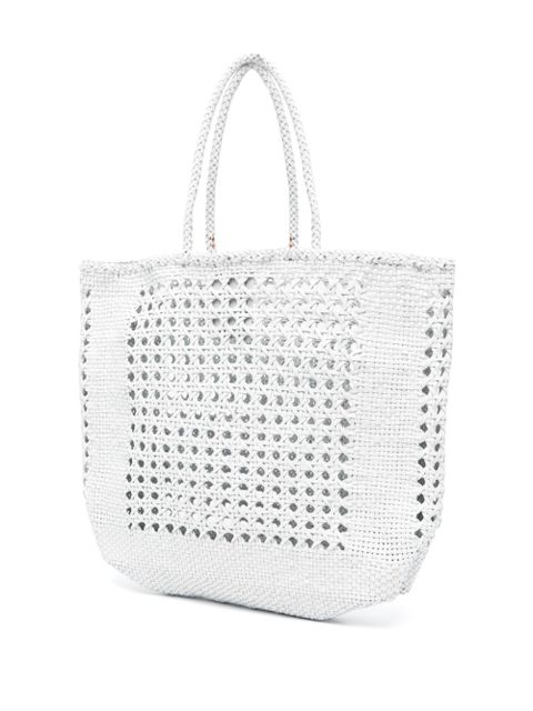 DRAGON DIFFUSION NS Cannage tote bag - White