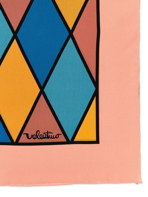 Valentino Garavani rhombelle-print scarf - Orange