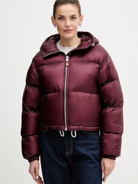 Tommy Hilfiger kurtka puchowa kolor bordowy zimowa WW0WW46541 - zdjęcie produktu nr 1