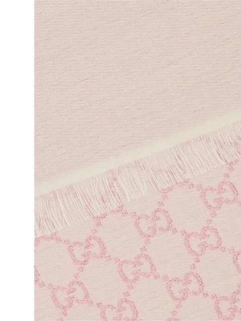 Gucci GG Supreme reversible scarf - Pink - zdjęcie produktu nr 2