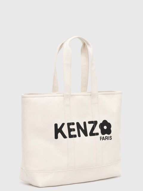 Kenzo torebka bawełniana Utility Large Tote Bag kolor beżowy FE68SA911F36.03 - zdjęcie produktu nr 2