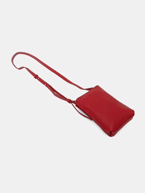 Marc O'Polo torebka skórzana kolor czerwony 5000009285