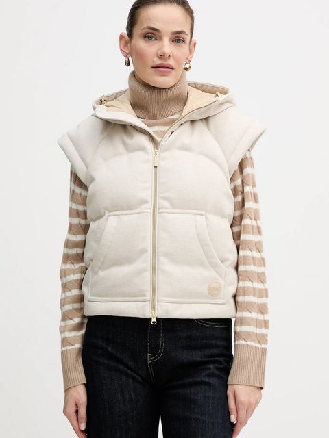 Colmar bezrękawnik puchowy kolor beżowy zimowy 2299.7ZN