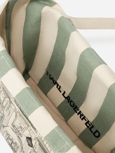 Karl Lagerfeld torebka dwustronna kolor beżowy A2W50003