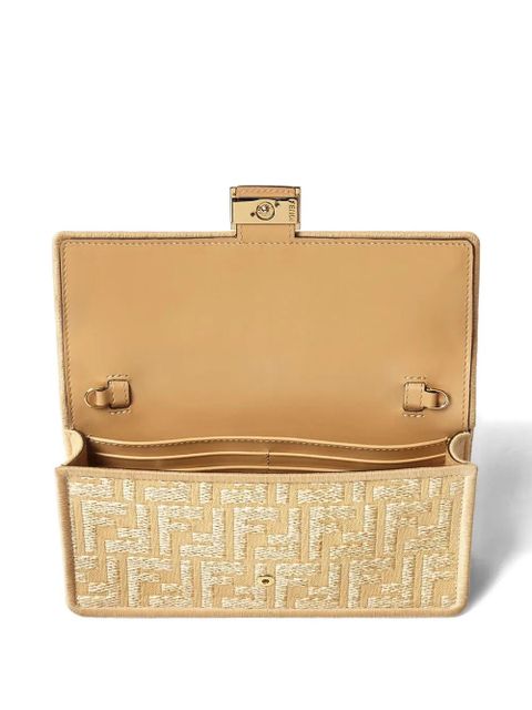 FENDI FF motif clutch bag - Neutrals