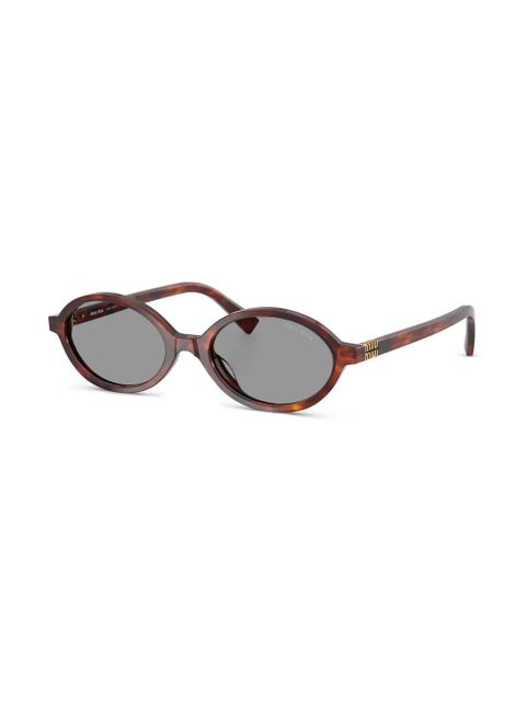 Miu Miu Eyewear oval-frame sunglasses - Brown