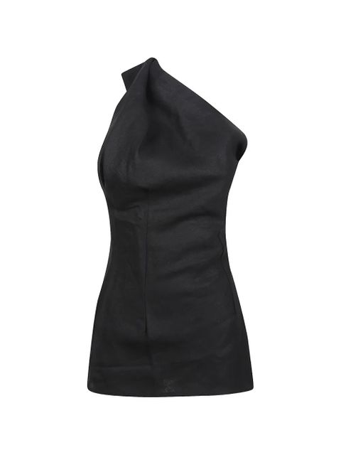 Faithfull the Brand draped one-shoulder top - Black - zdjęcie produktu nr 1