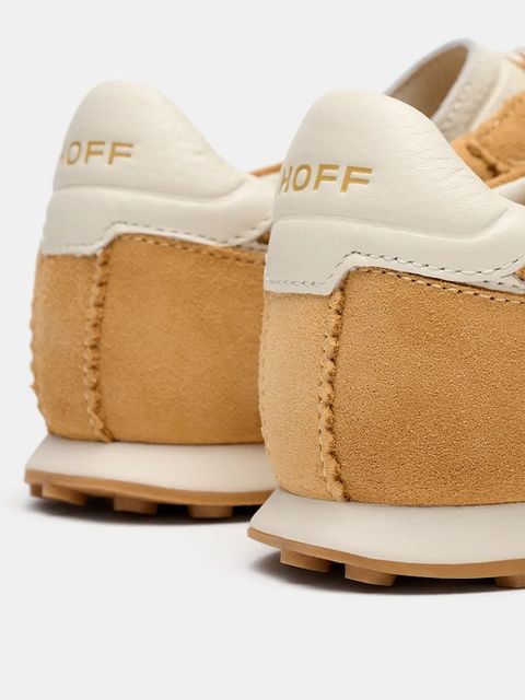 Hoff sneakersy zamszowe BRIDGE damskie kolor żółty 22561024