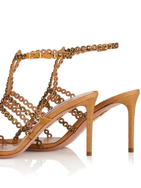 Aquazzura Mooncrush heeled sandals - Brown