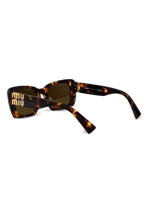Miu Miu Eyewear square-frame sunglasses - Brown - zdjęcie produktu nr 2