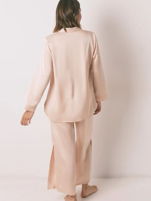 women'secret piżama damska kolor pomarańczowy satynowa 2542458