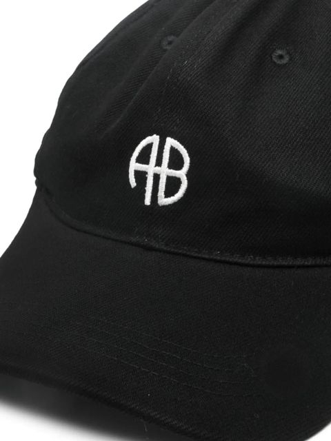 ANINE BING logo baseball cap hat - Black