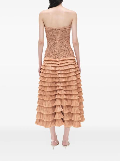 Simkhai Santana midi dress - Neutrals