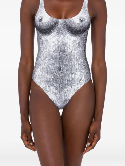 Moschino printed swimsuit - White - zdjęcie produktu nr 2