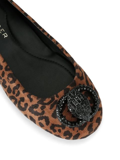 Kurt Geiger London baleriny zamszowe Chelsea Ballerina kolor brązowy 5000635289 - zdjęcie produktu nr 2