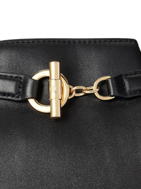 Lauren Ralph Lauren torebka skórzana kolor czarny 431982787