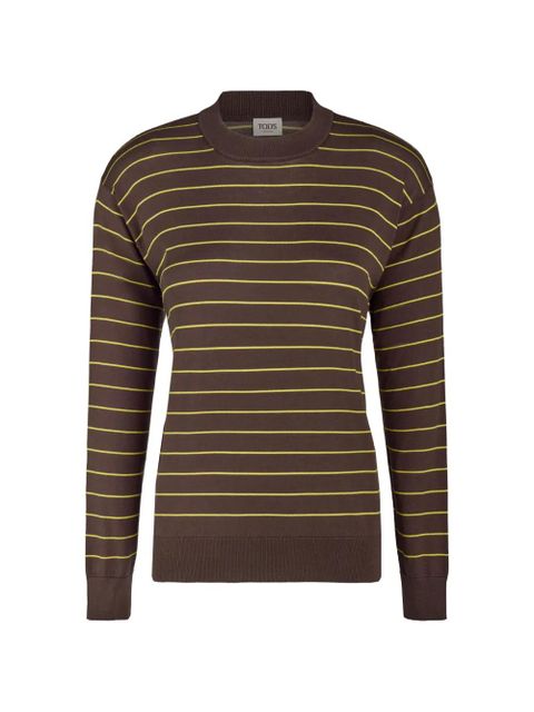 Tod's long-sleeve striped sweater - Brown - zdjęcie produktu nr 1