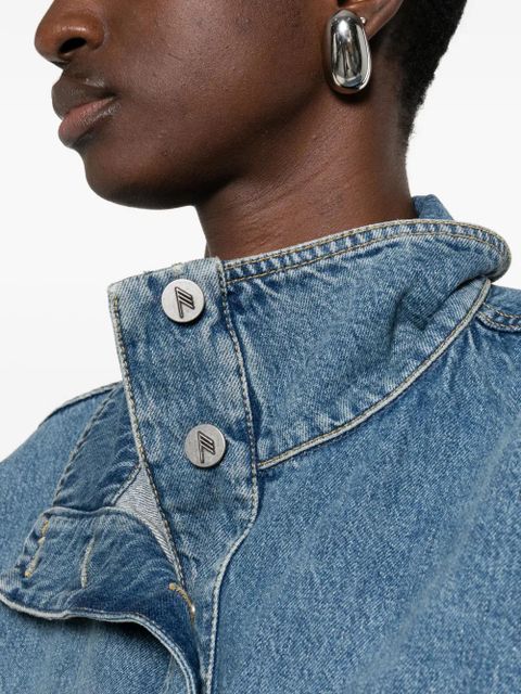 The Attico Pocket collared jacket - Blue